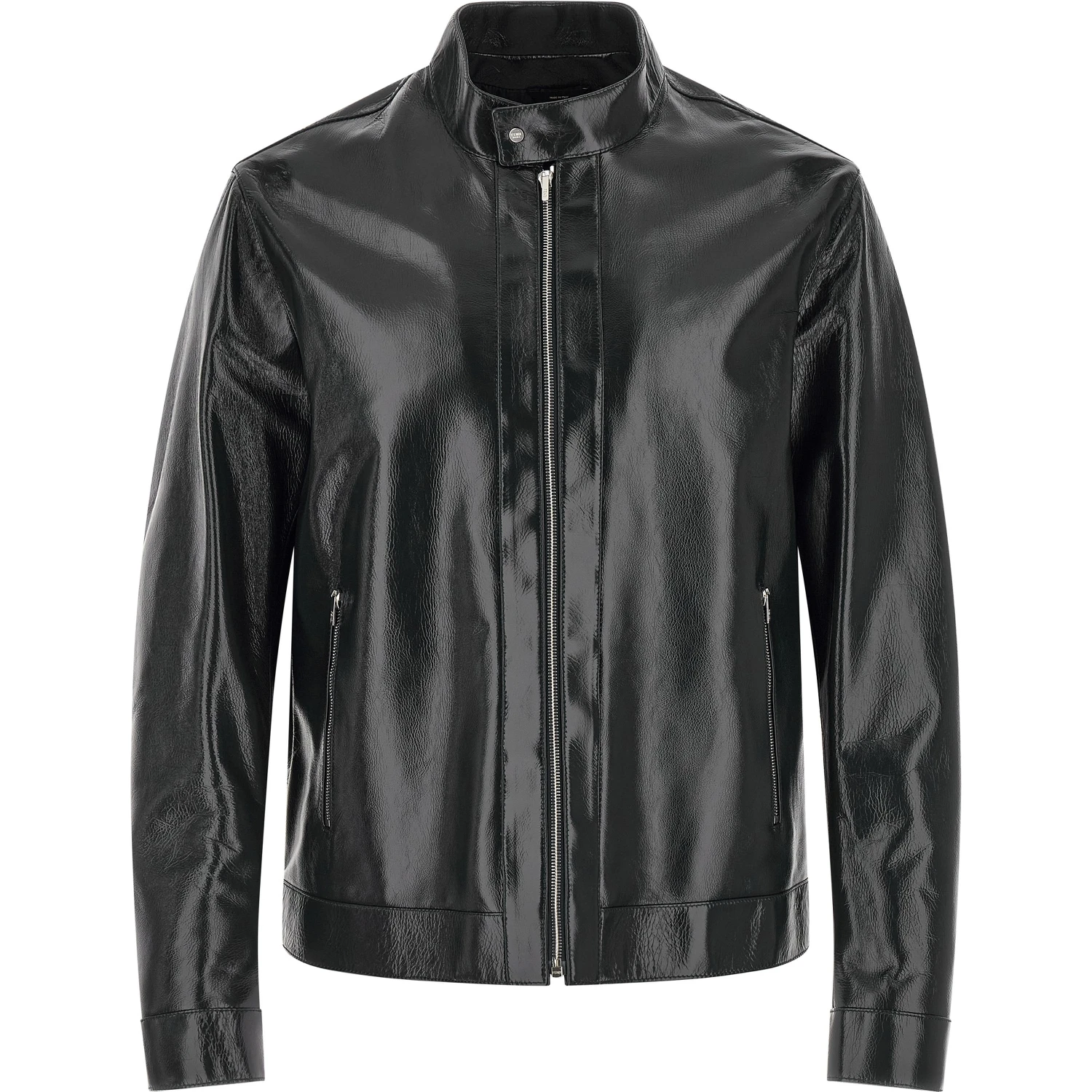 Blue Lamb Leather Leather Jacket