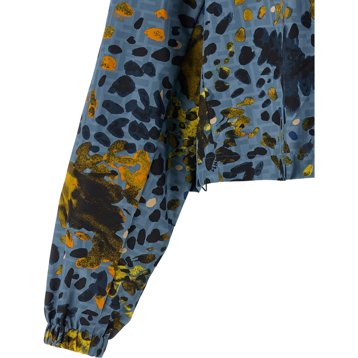 Blue Polyester Shell Jacket
