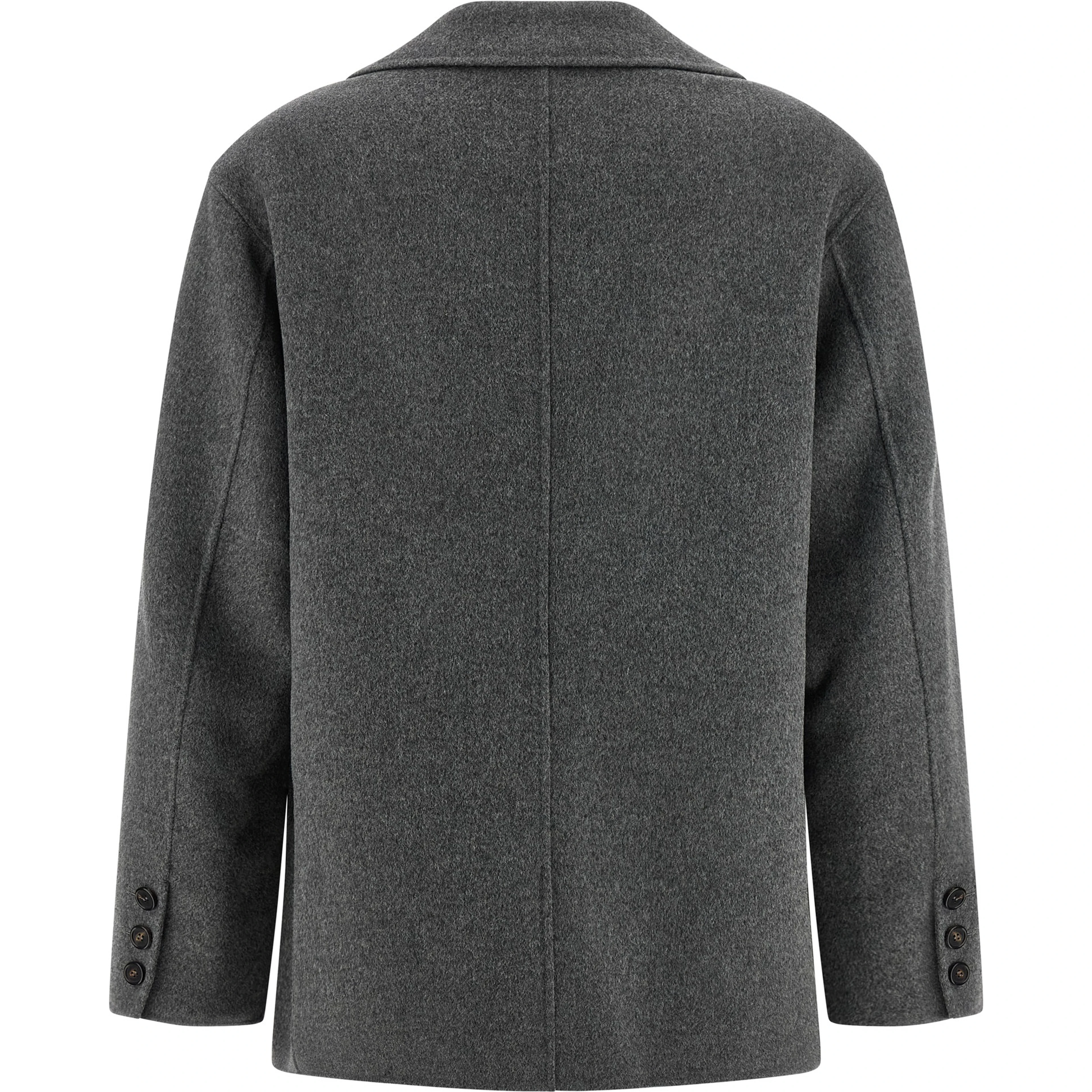 Gray Virgin Wool Blazer