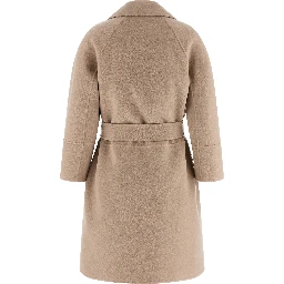 Beige Virgin Wool Coat