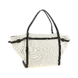 Multicolor Linen Tote Bag