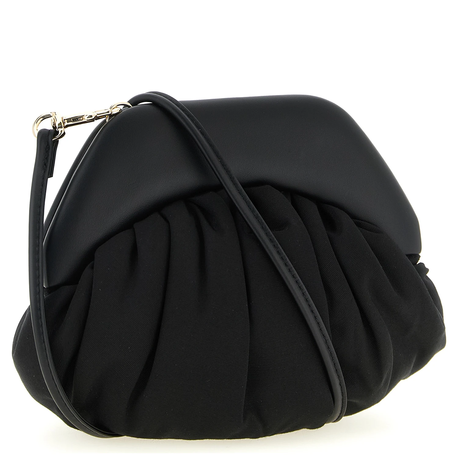 Black Viscose Clutch Bag