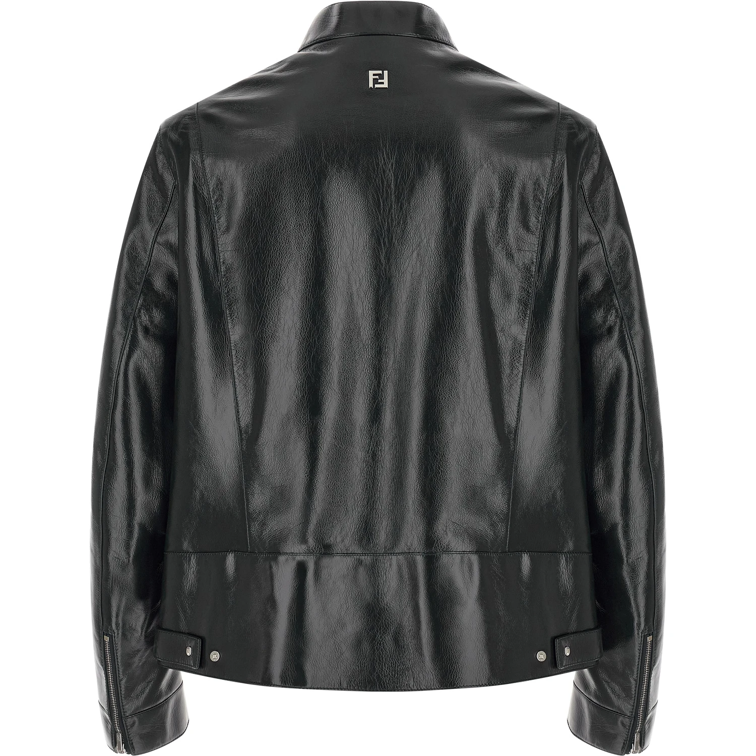 Blue Lamb Leather Leather Jacket