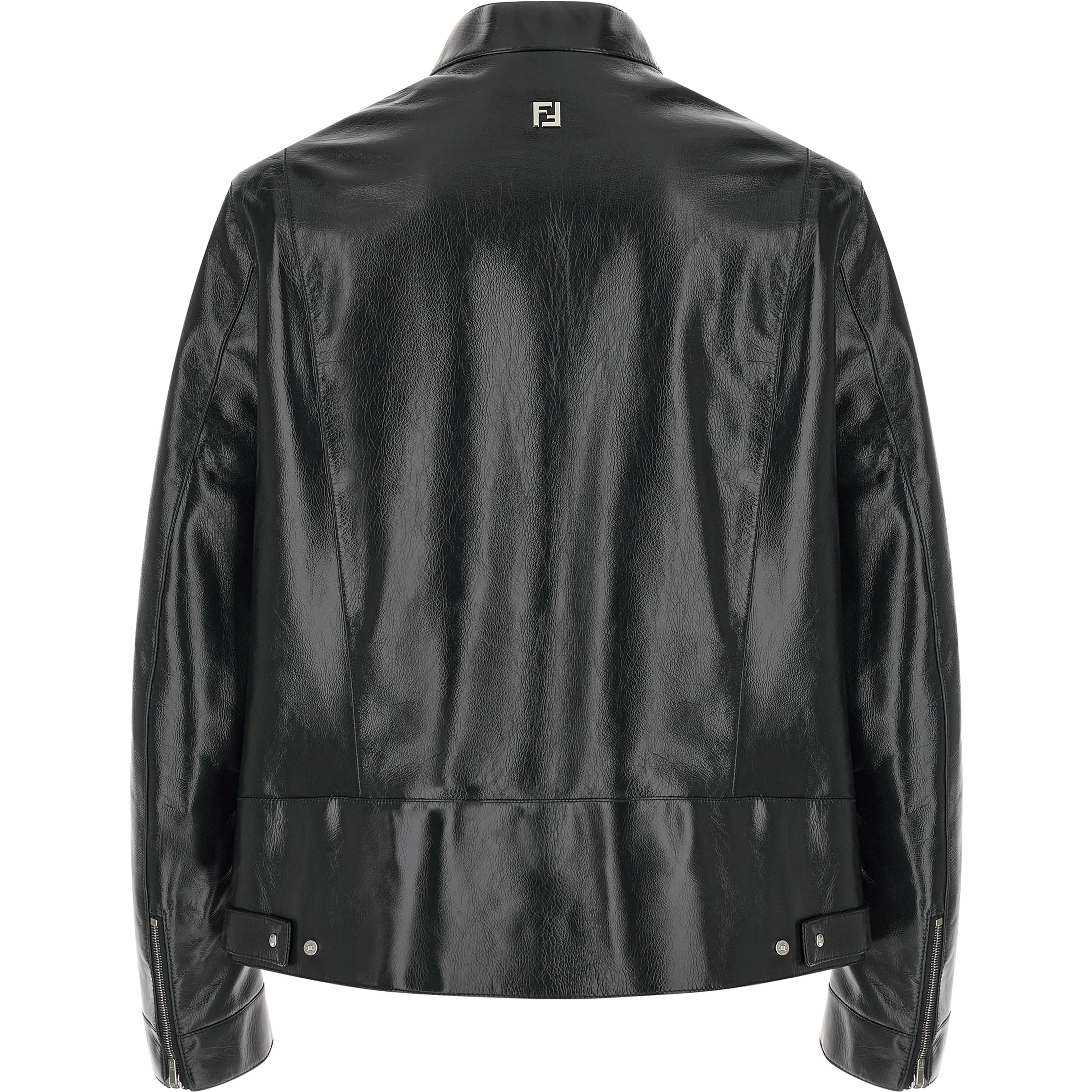 Blue Lamb Leather Leather Jacket