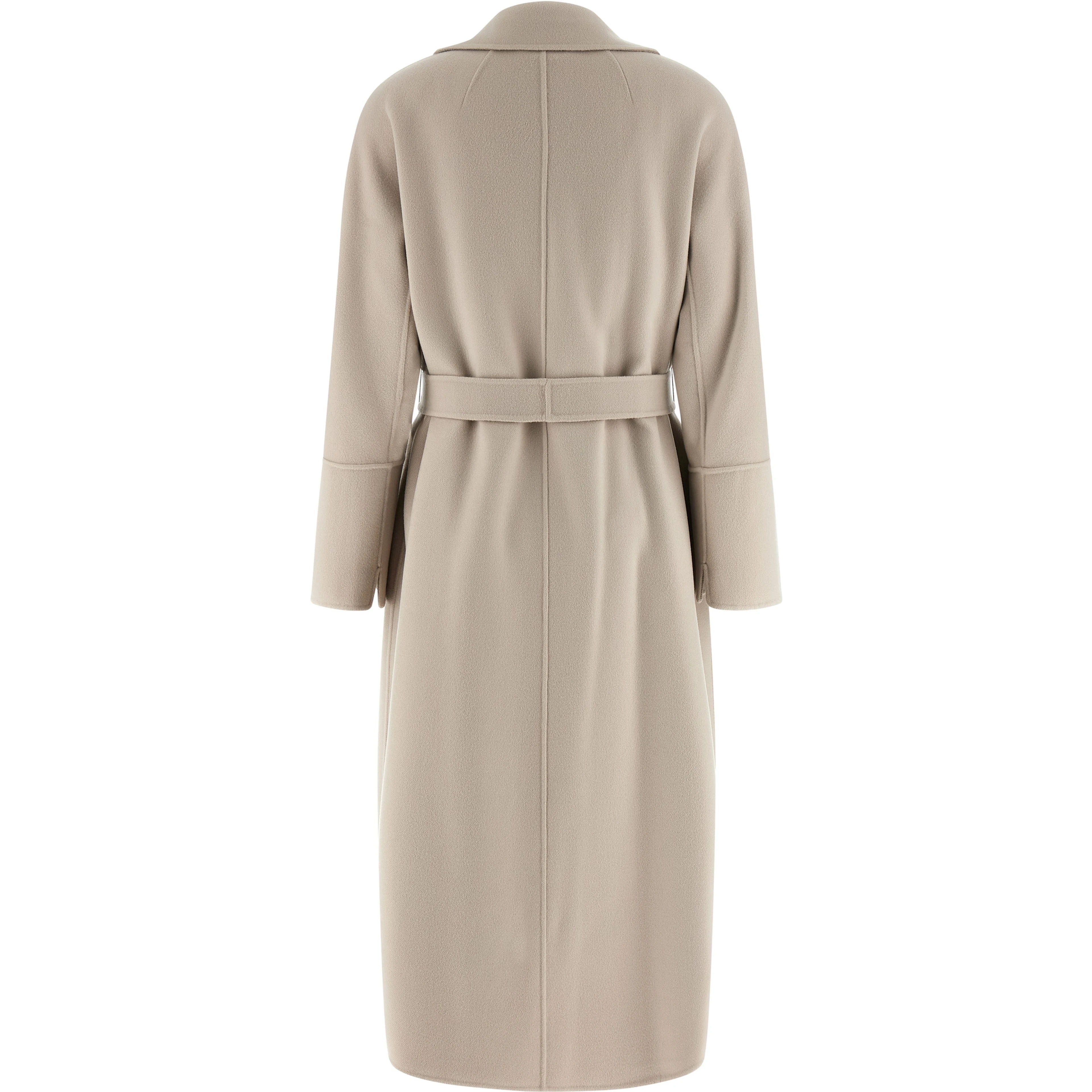 Beige Virgin Wool Coat