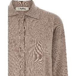 Beige Wool Cardigan