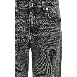 Gray Cotton Boyfriend Jeans