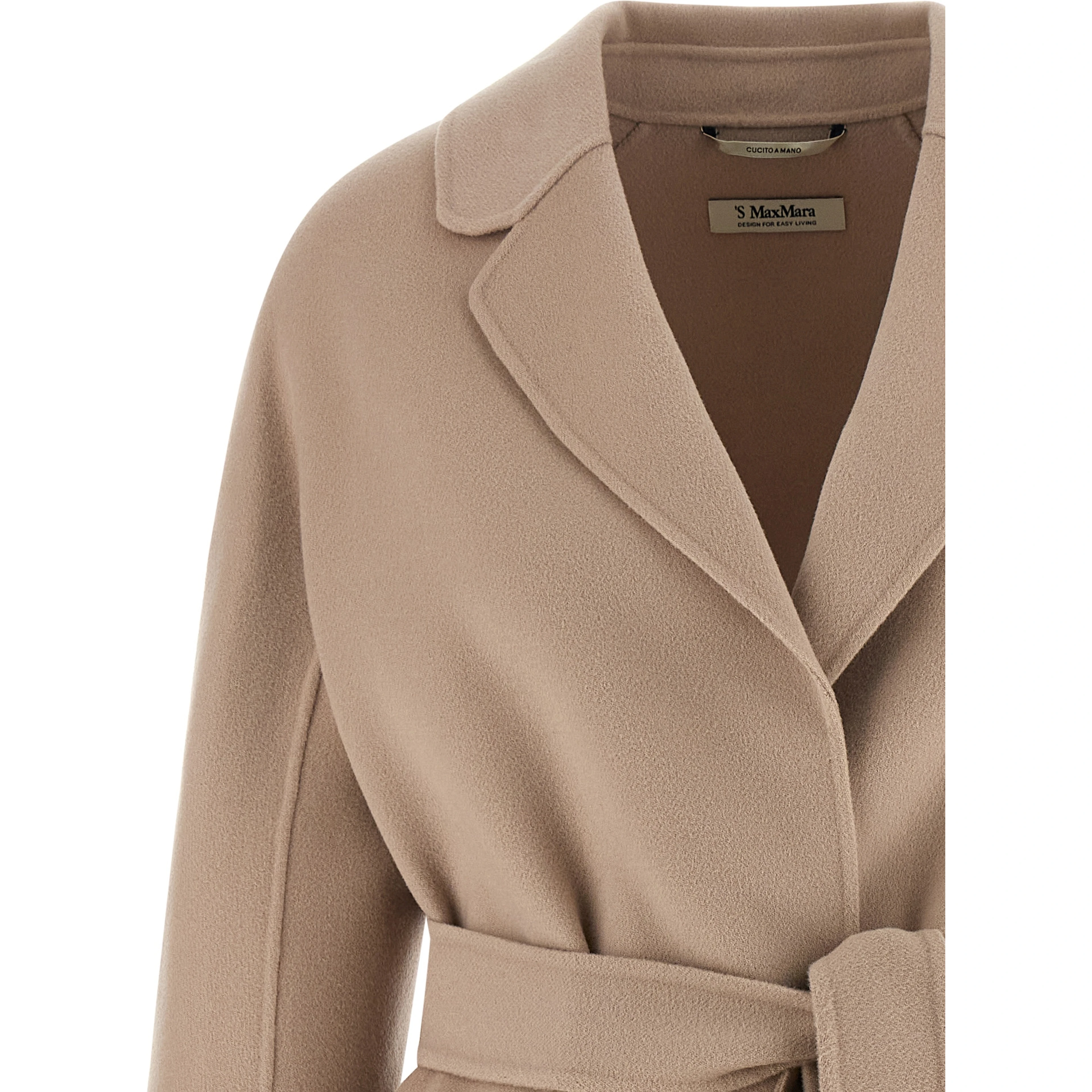 Beige Virgin Wool Coat