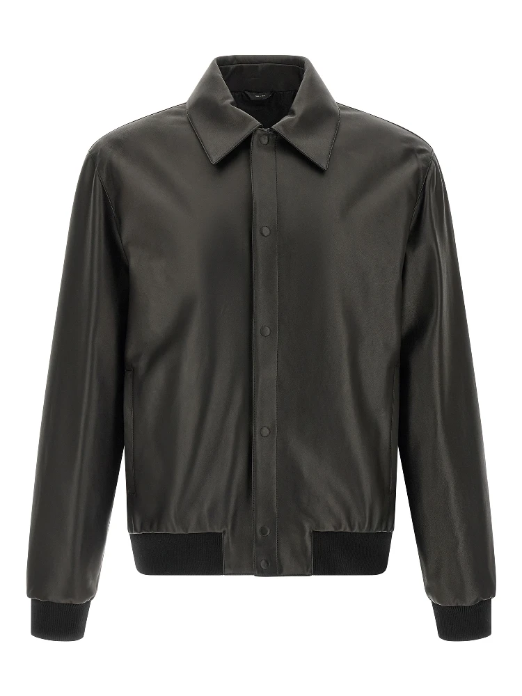 Black Lamb Leather Leather Jacket