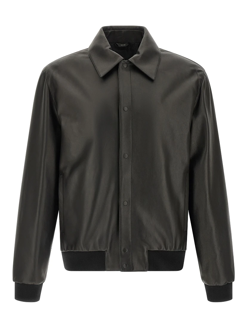 Black Lamb Leather Leather Jacket