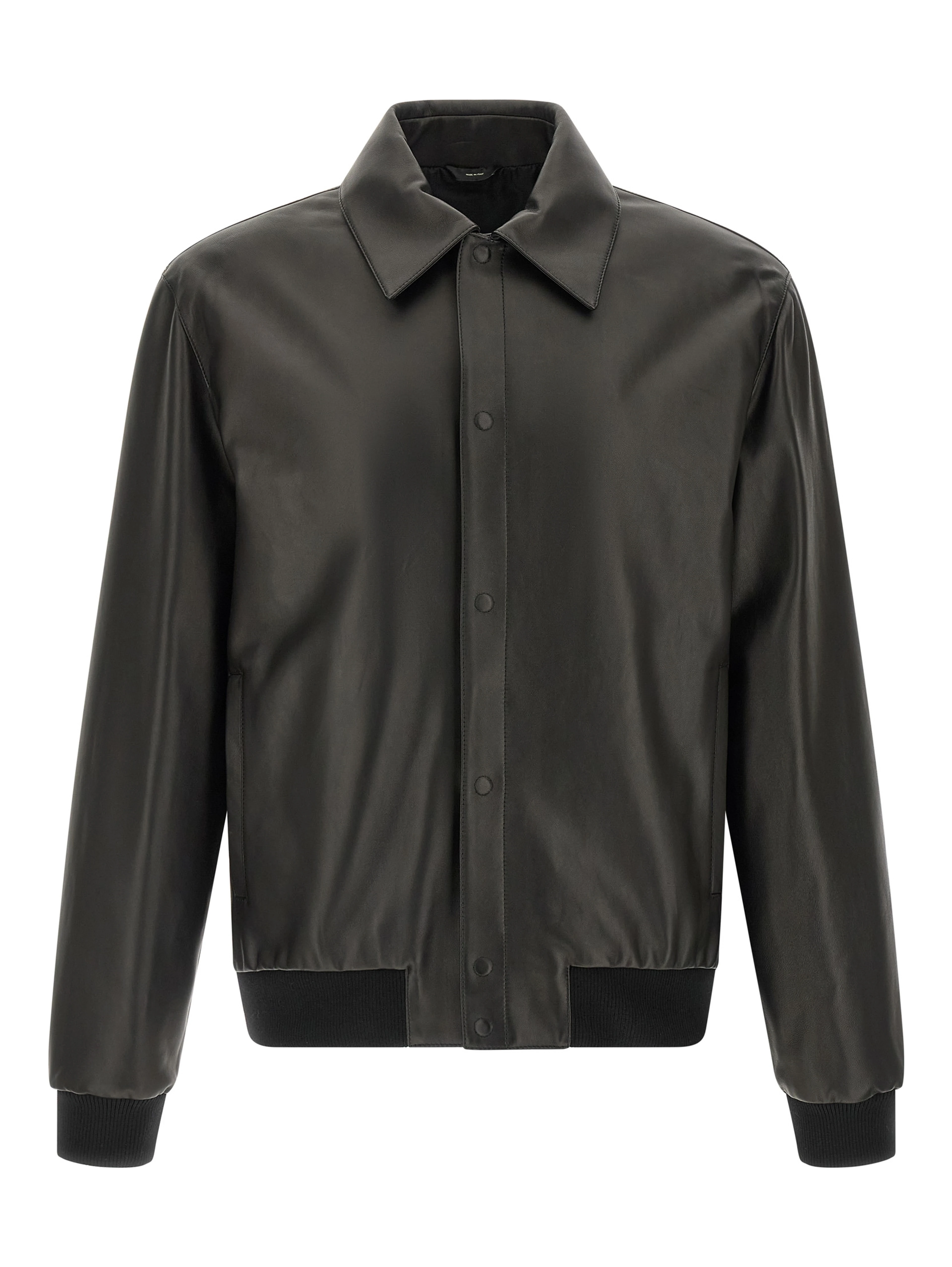 Black Lamb Leather Leather Jacket