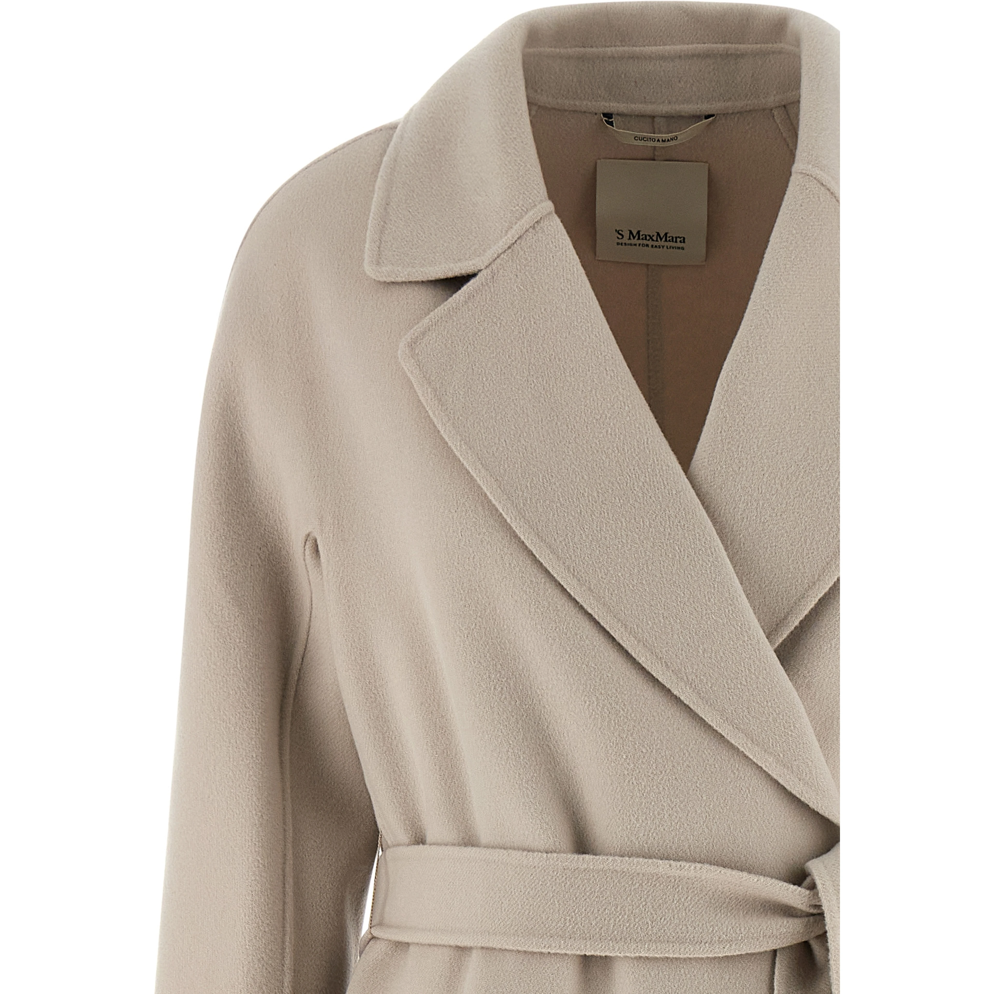 Beige Virgin Wool Coat