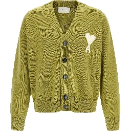 Bicolor Wool Cardigan