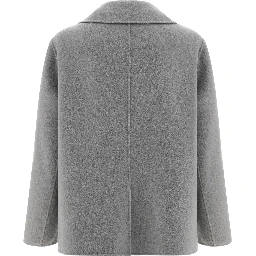 Gray Virgin Wool Blazer