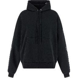Black Cotton Hoodie