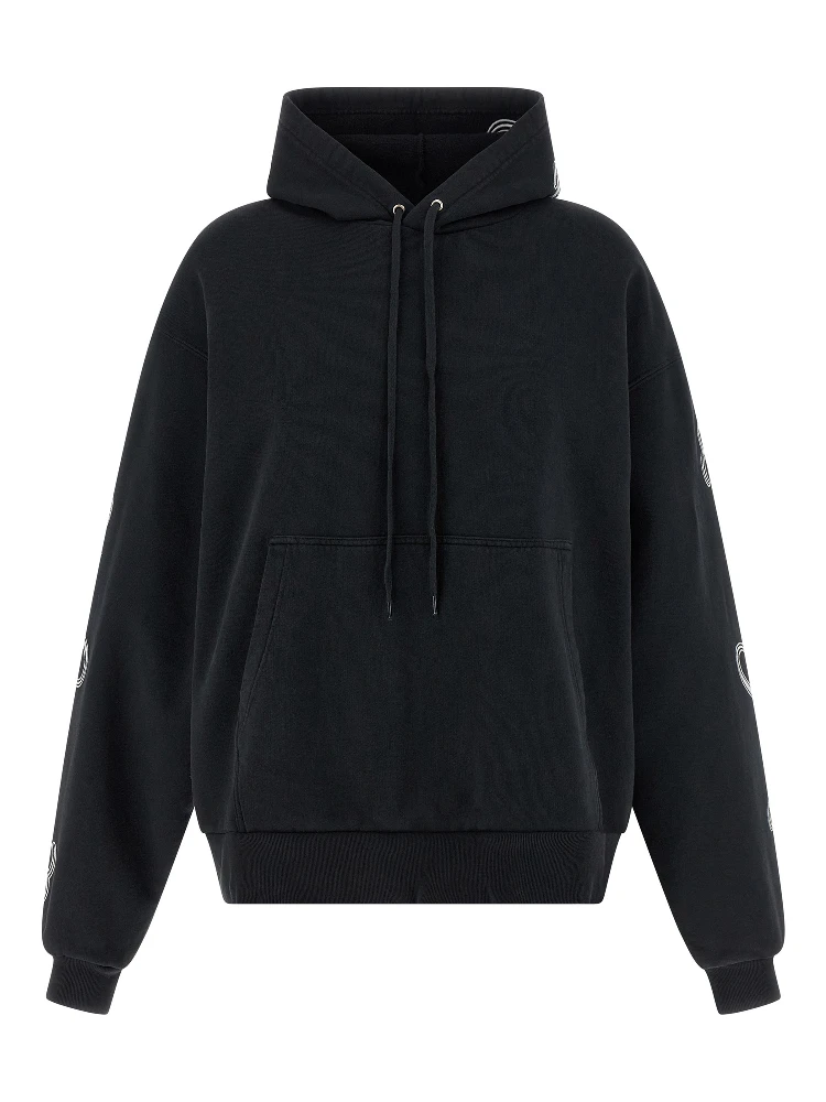 Black Cotton Hoodie
