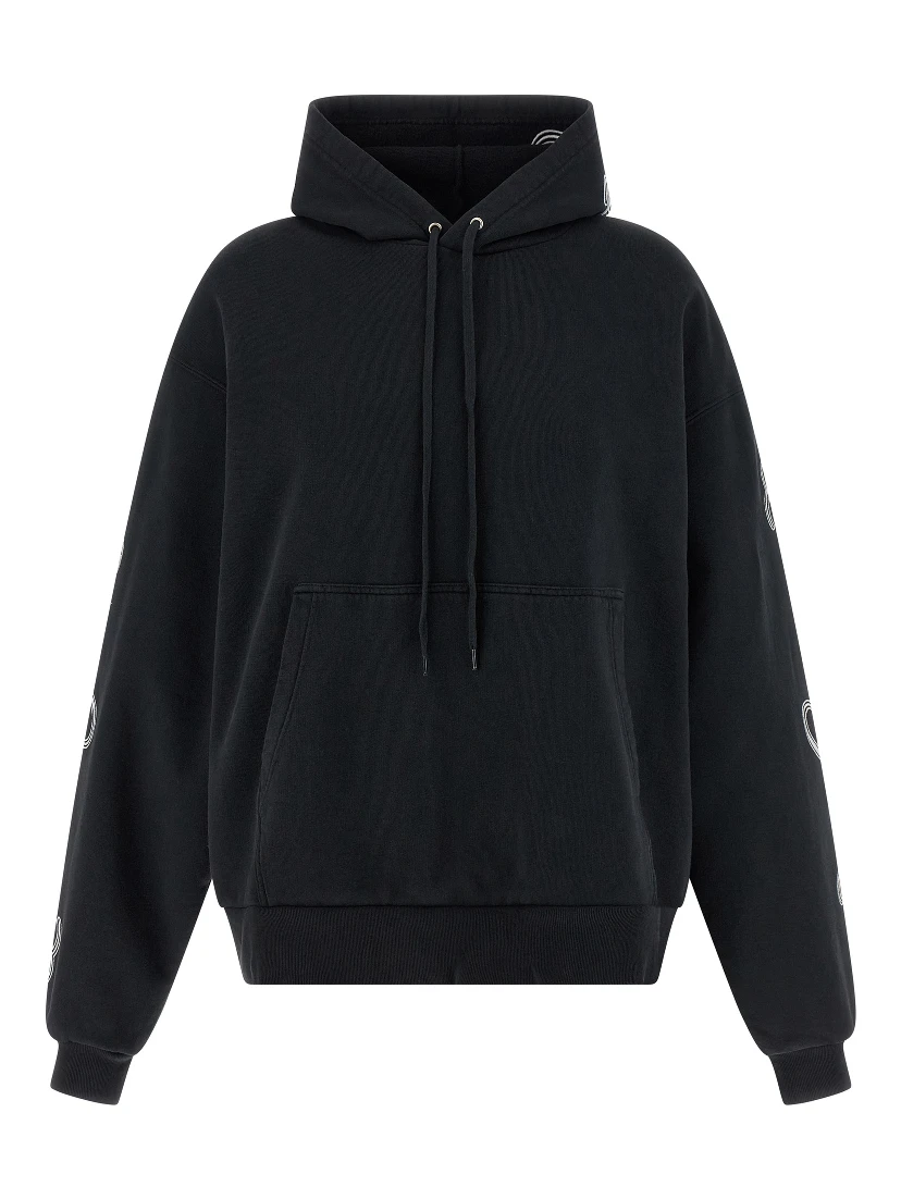 Black Cotton Hoodie