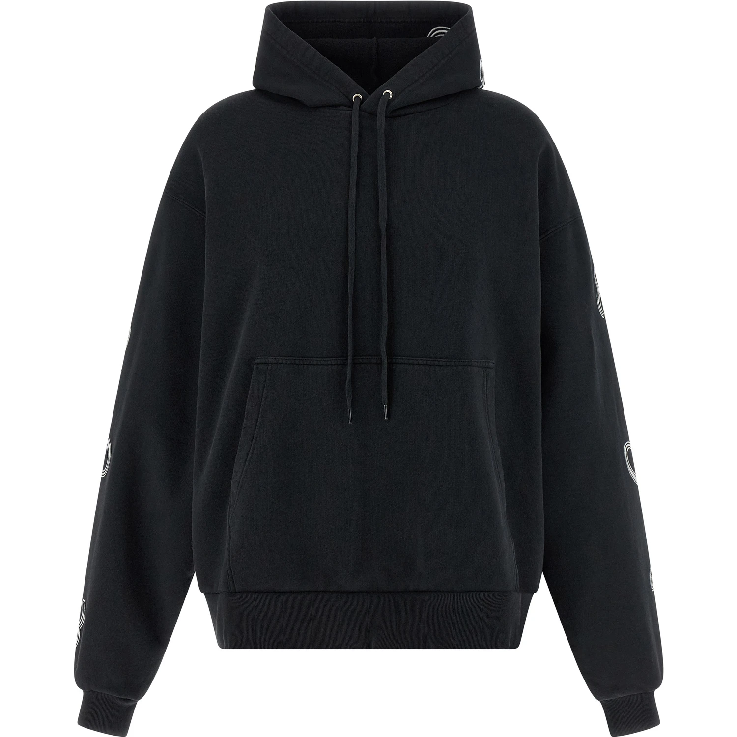 Black Cotton Hoodie
