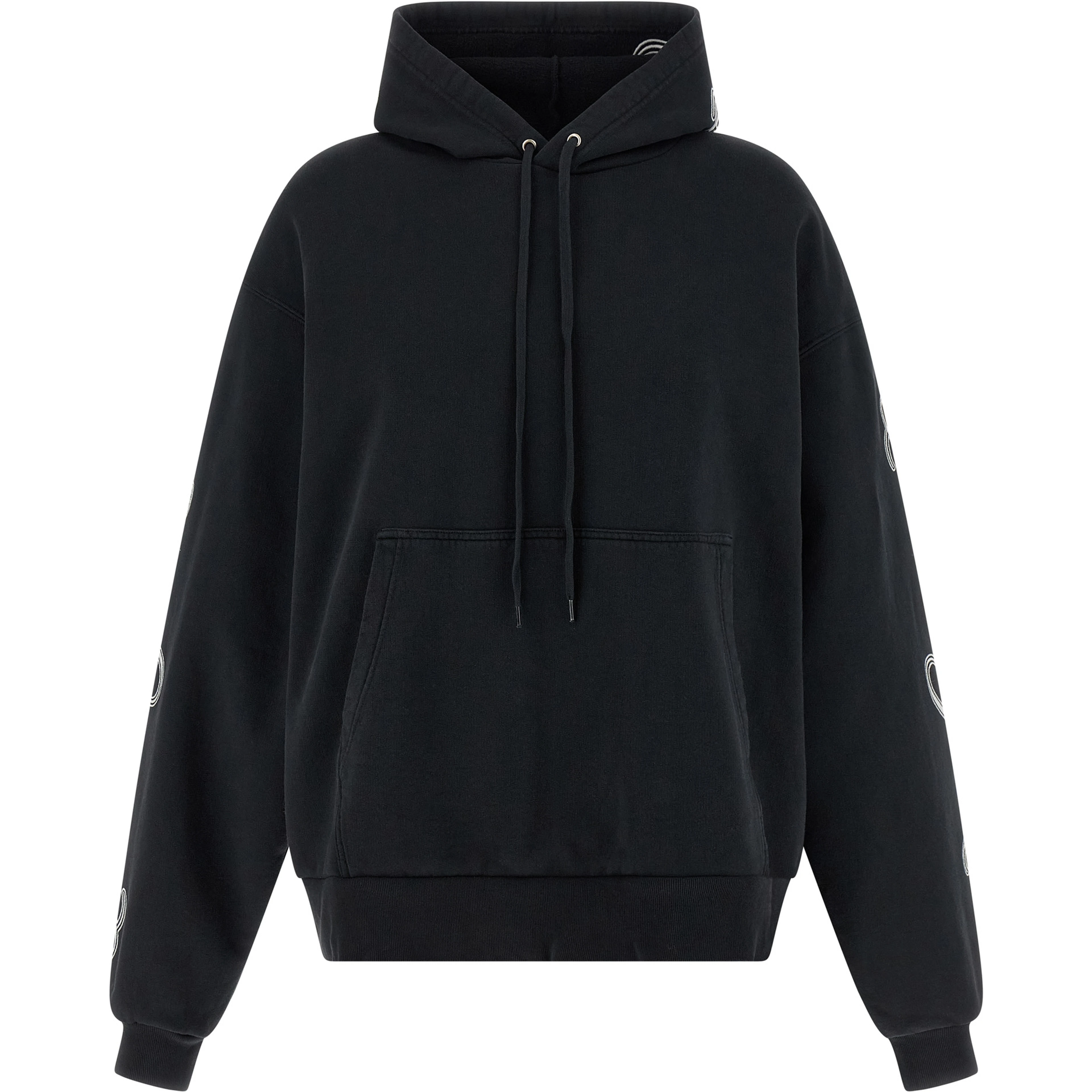 Black Cotton Hoodie