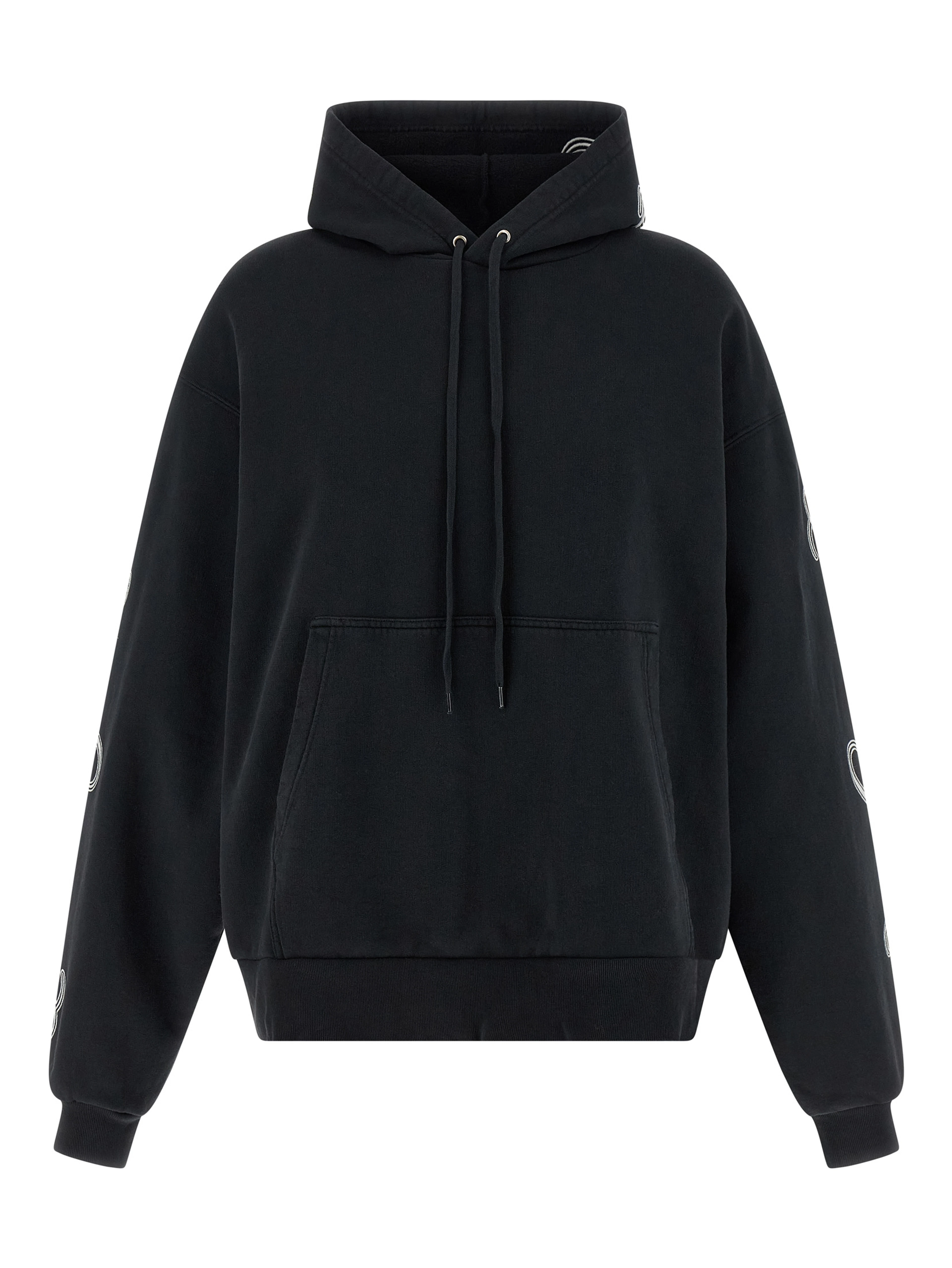 Black Cotton Hoodie