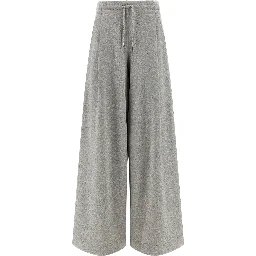 Gray Cotton Casual Pants