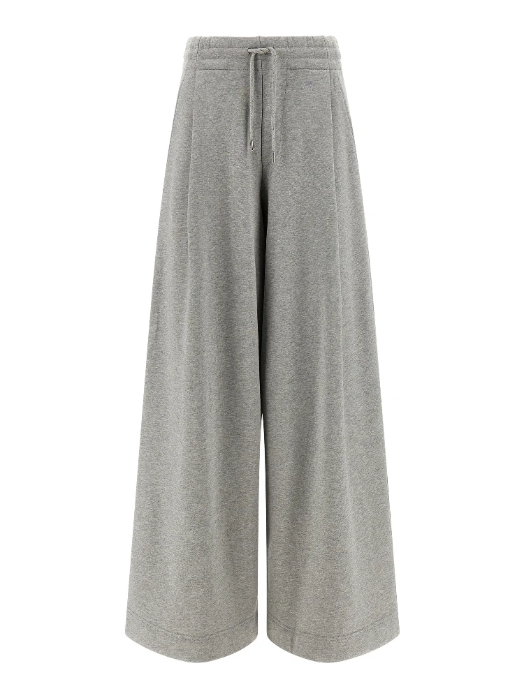 Gray Cotton Casual Pants