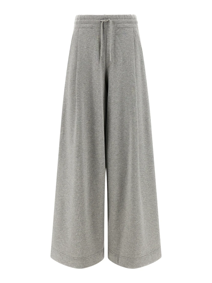 Gray Cotton Casual Pants