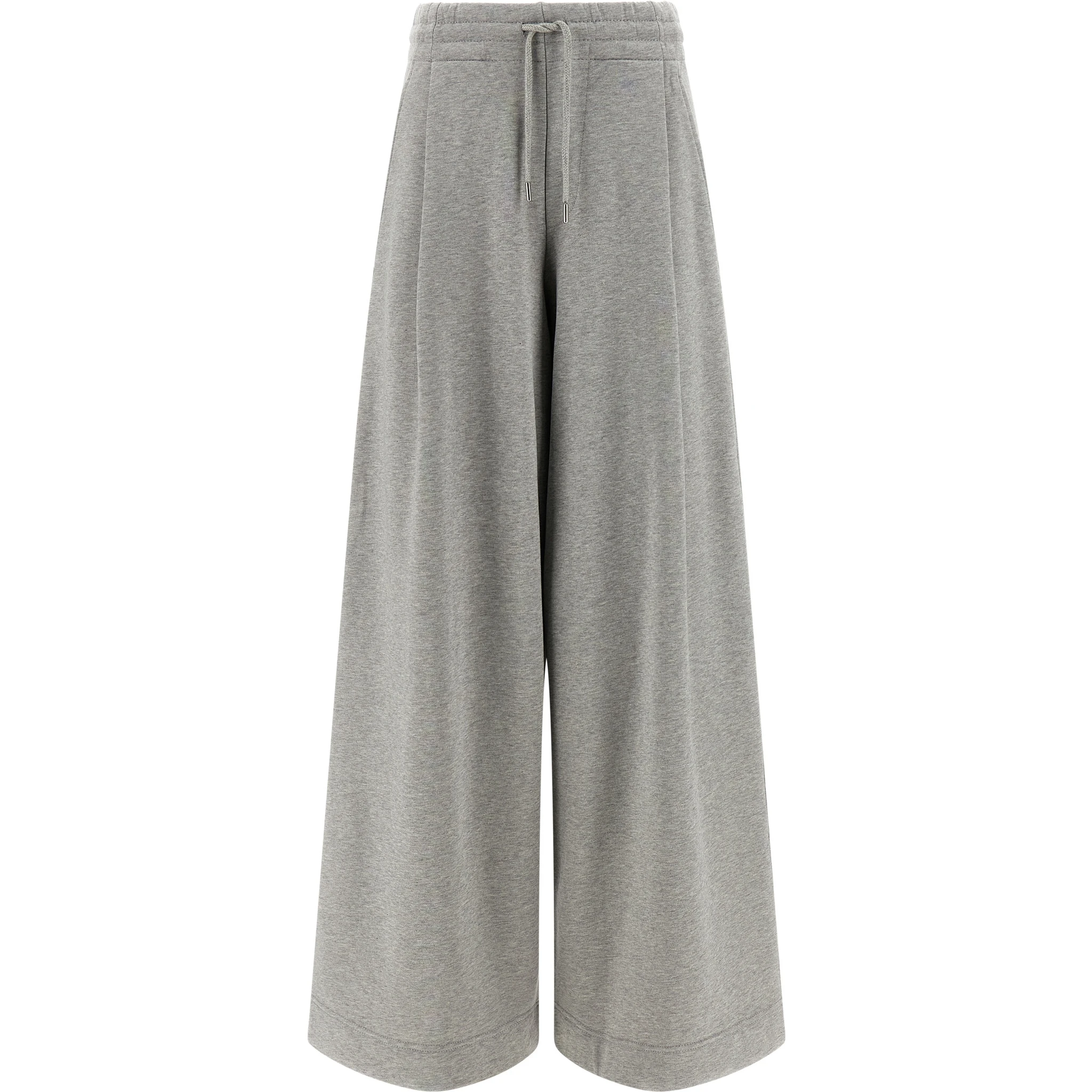 Gray Cotton Casual Pants