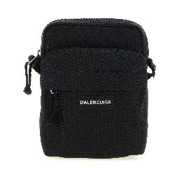 Black Polyamide Crossbody Bag