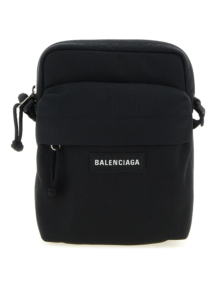 Black Polyamide Crossbody Bag