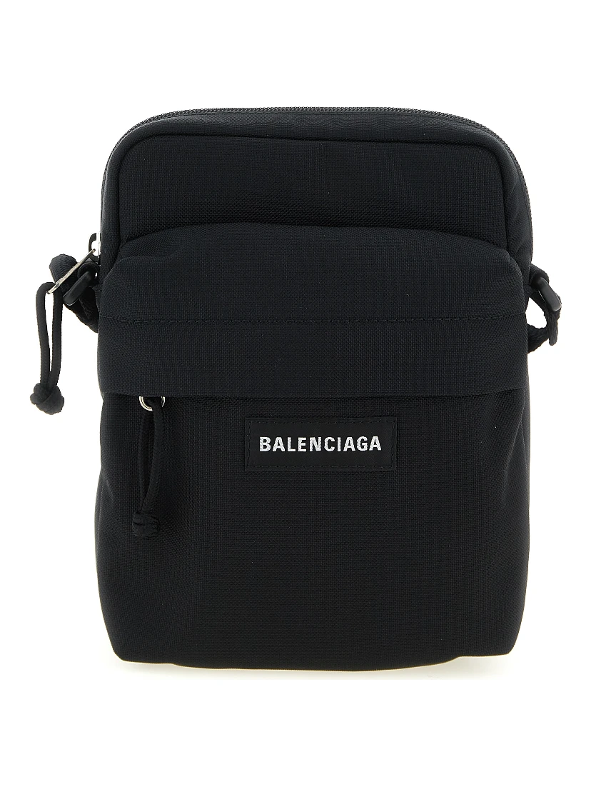 Black Polyamide Crossbody Bag