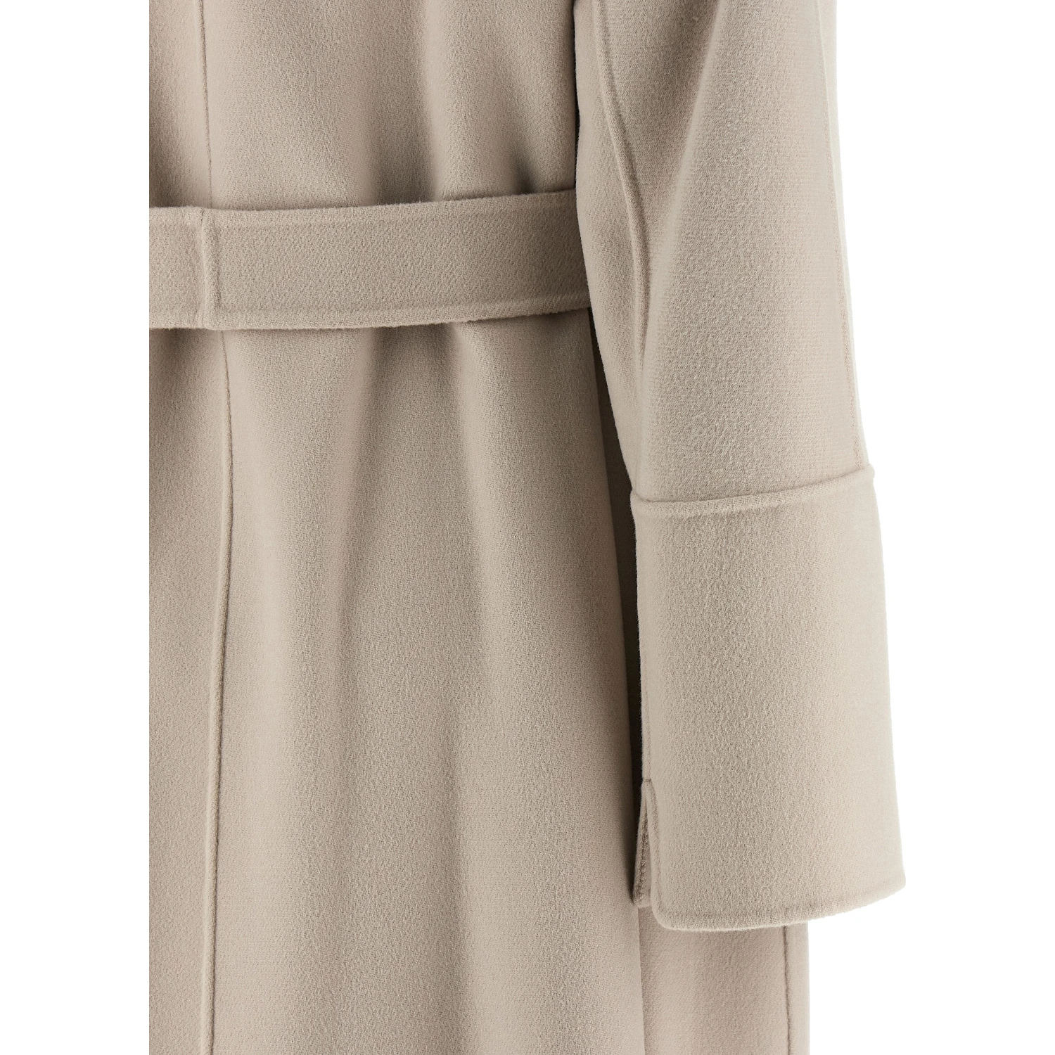 Beige Virgin Wool Coat