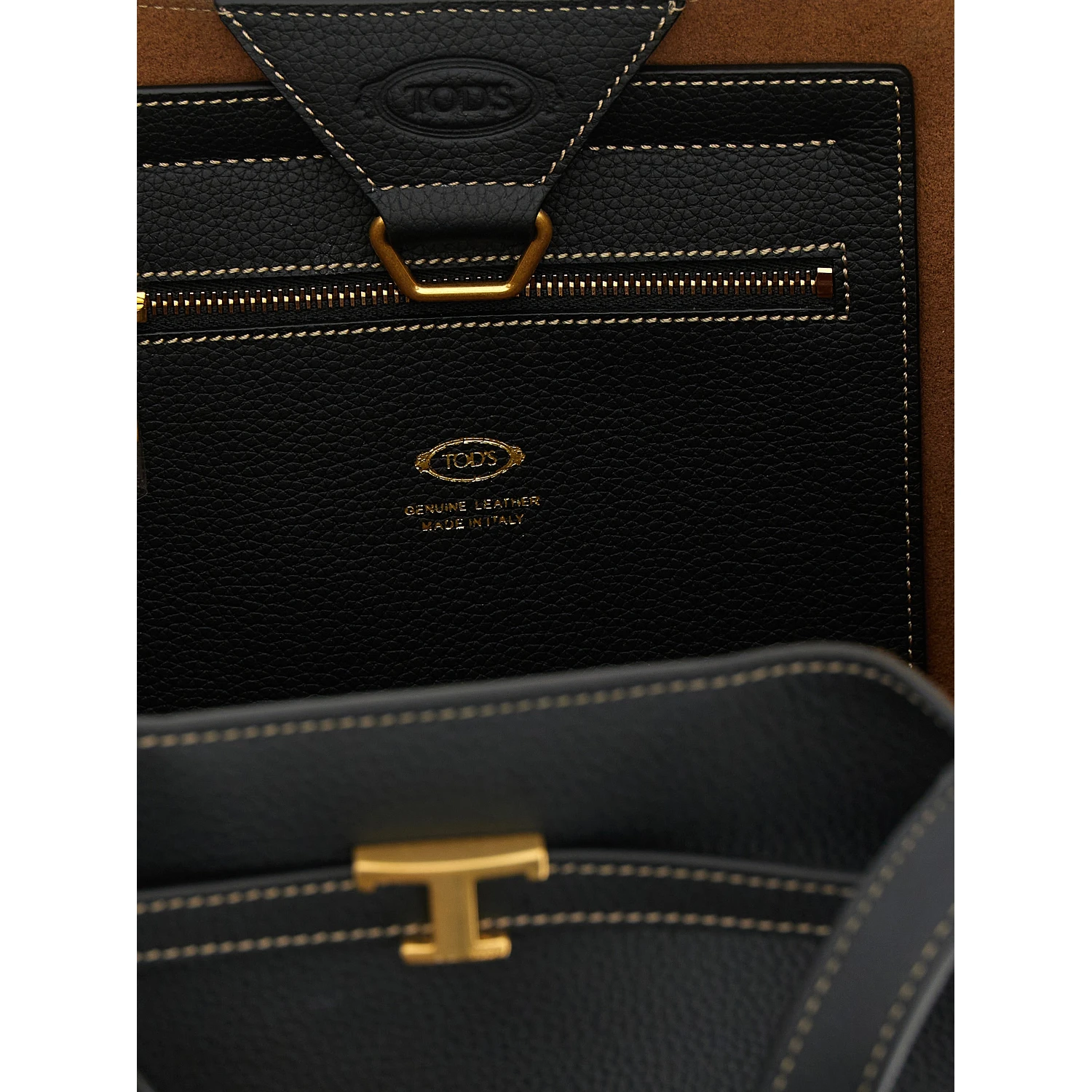 Black Calfskin Tote Bag