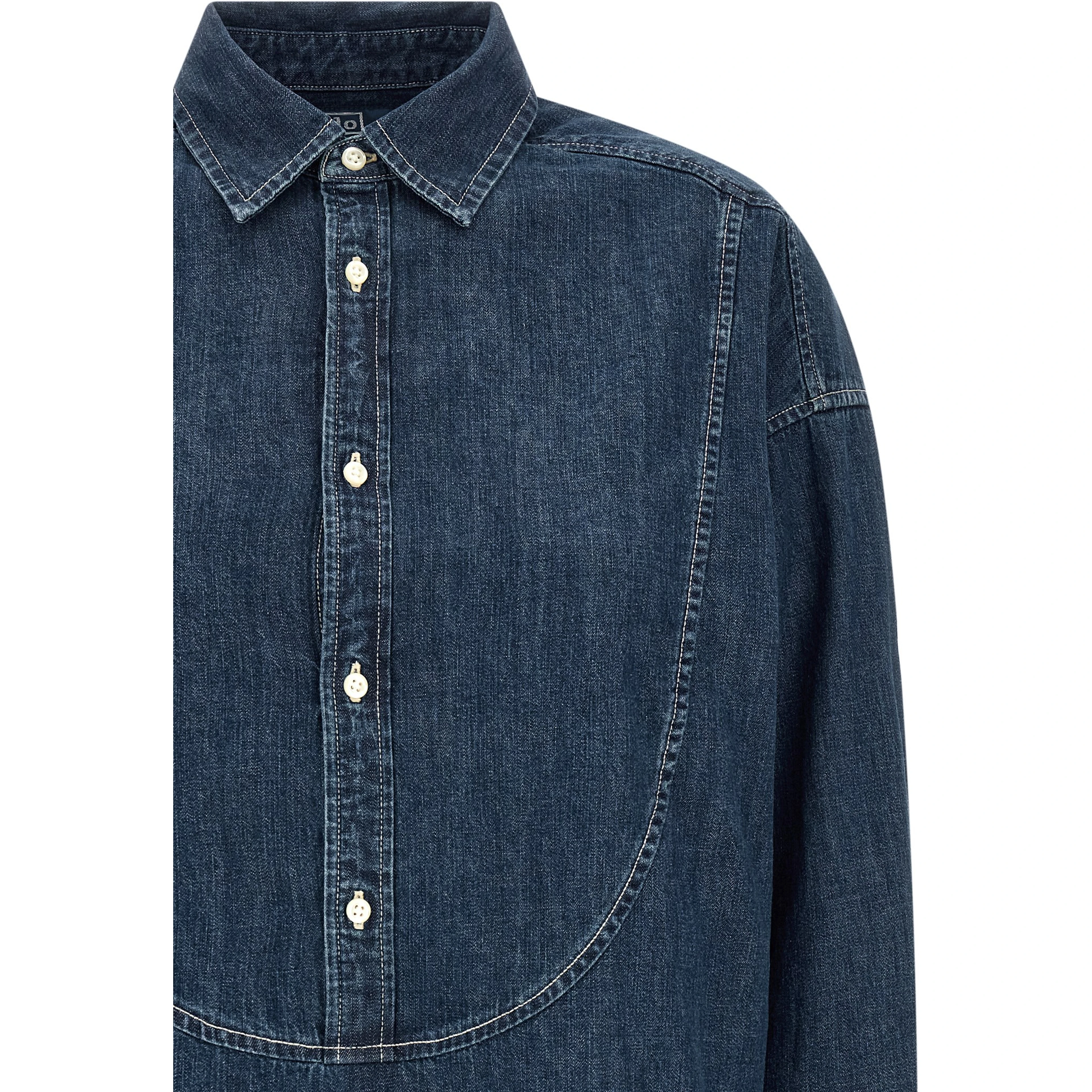 Blue Cotton Blouse