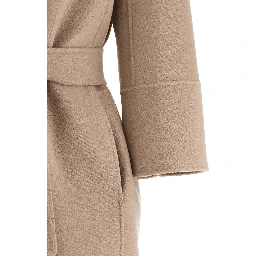 Beige Virgin Wool Coat