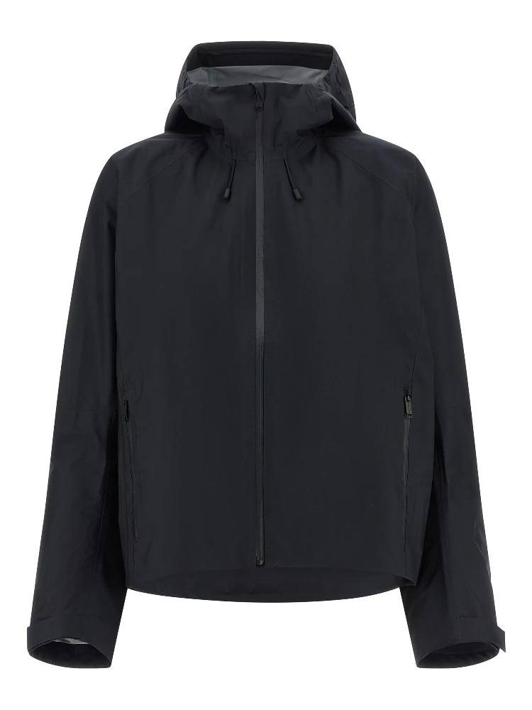 Black Polyester Shell Jacket