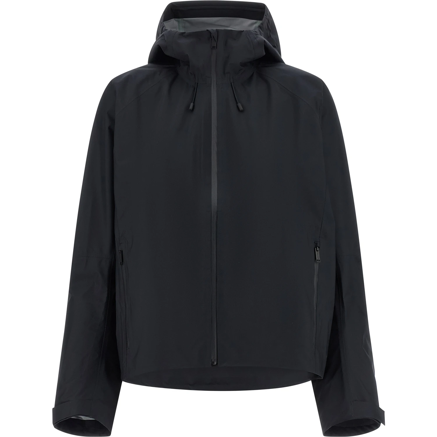 Black Polyester Shell Jacket