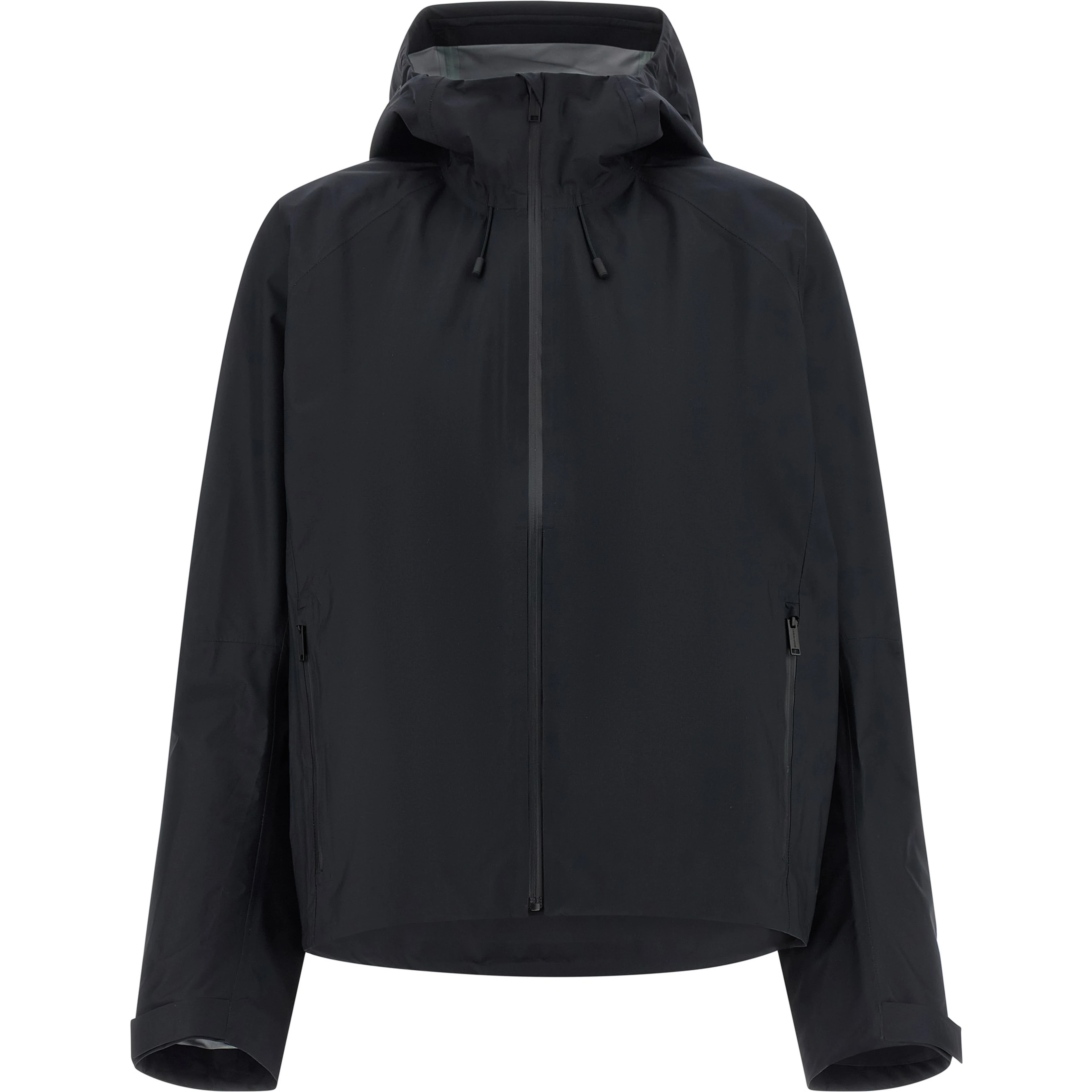 Black Polyester Shell Jacket
