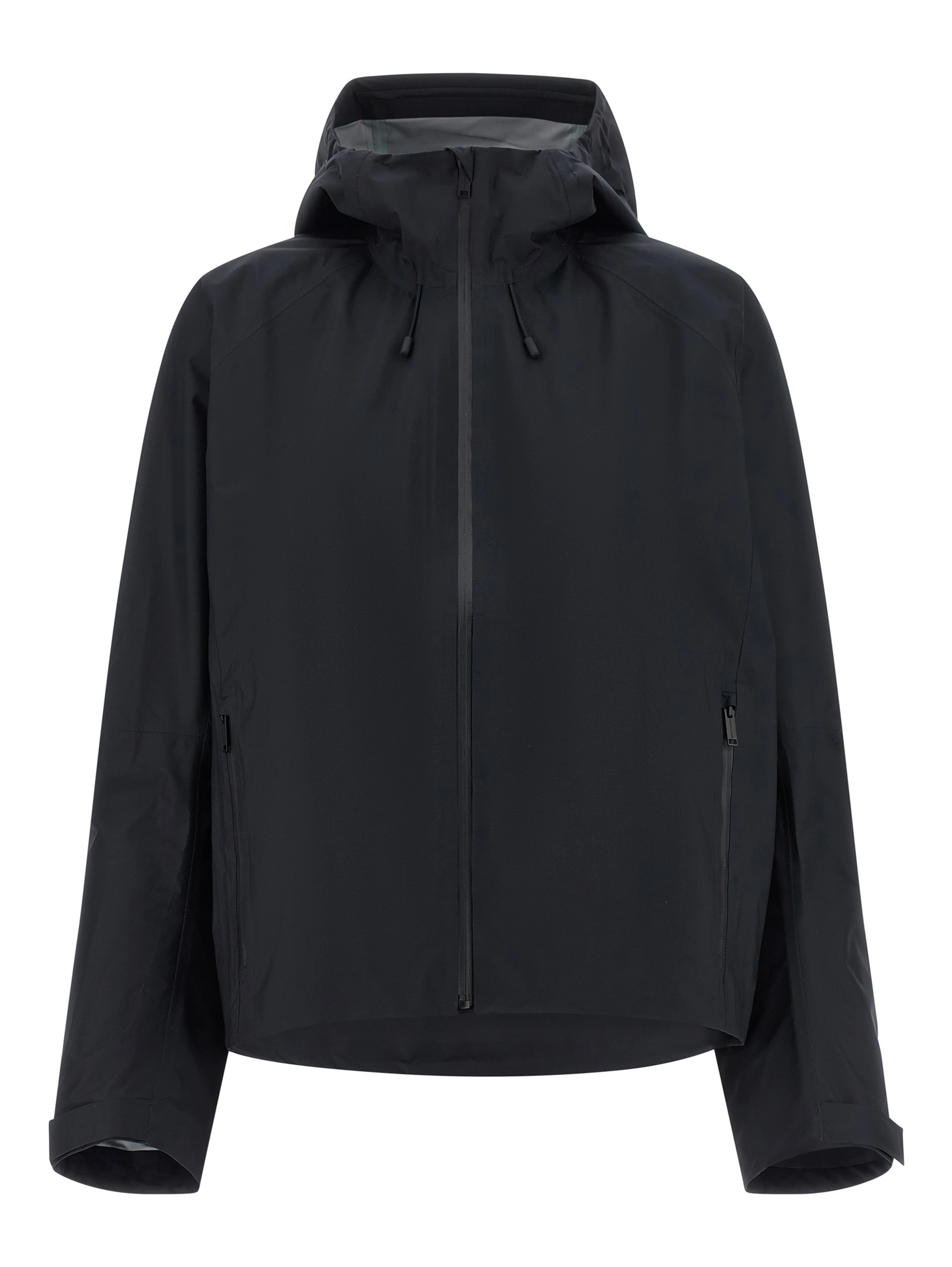 Black Polyester Shell Jacket