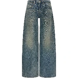 Blue Cotton Relaxed Fit Jeans