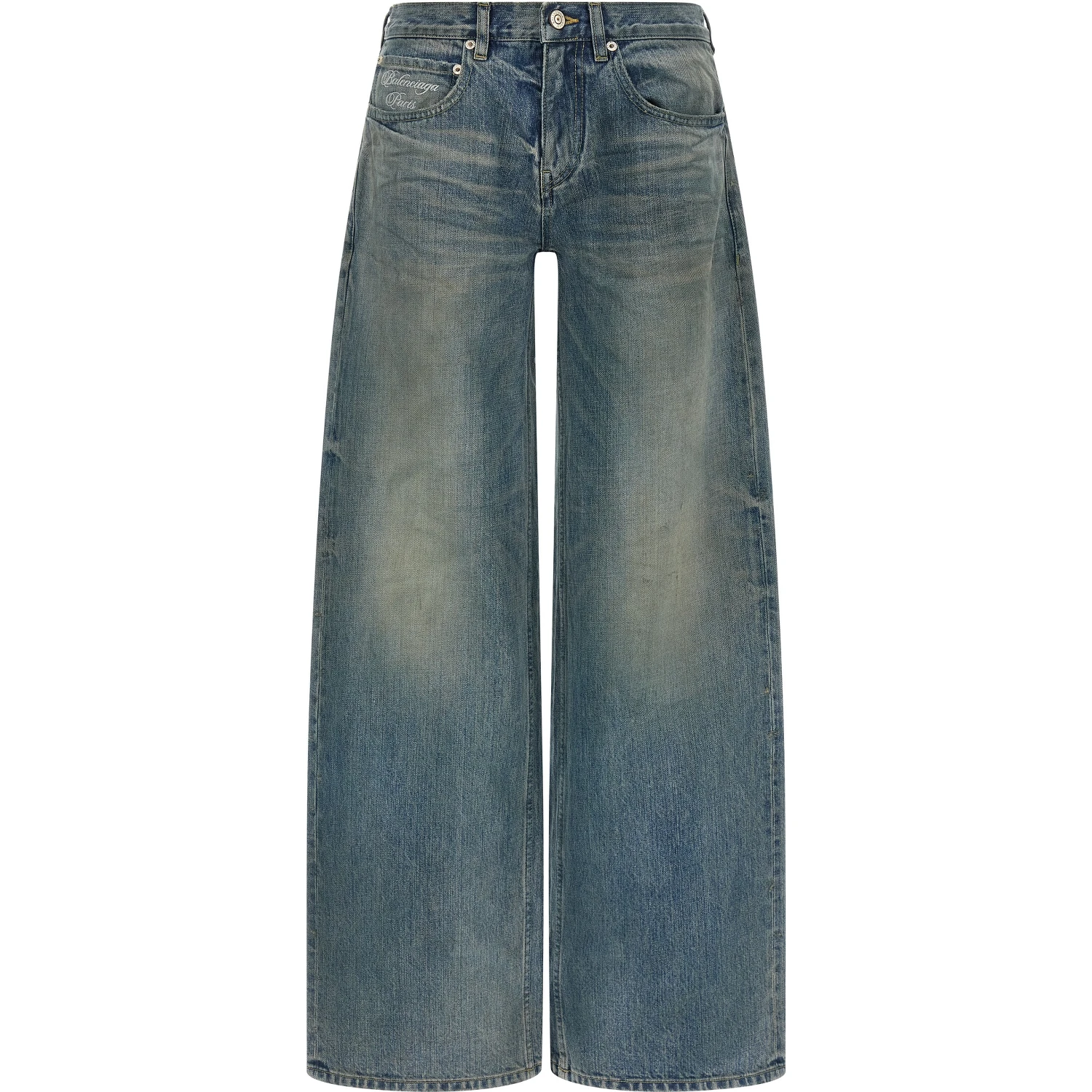 Blue Cotton Relaxed Fit Jeans