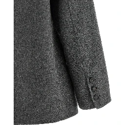 Gray Virgin Wool Blazer
