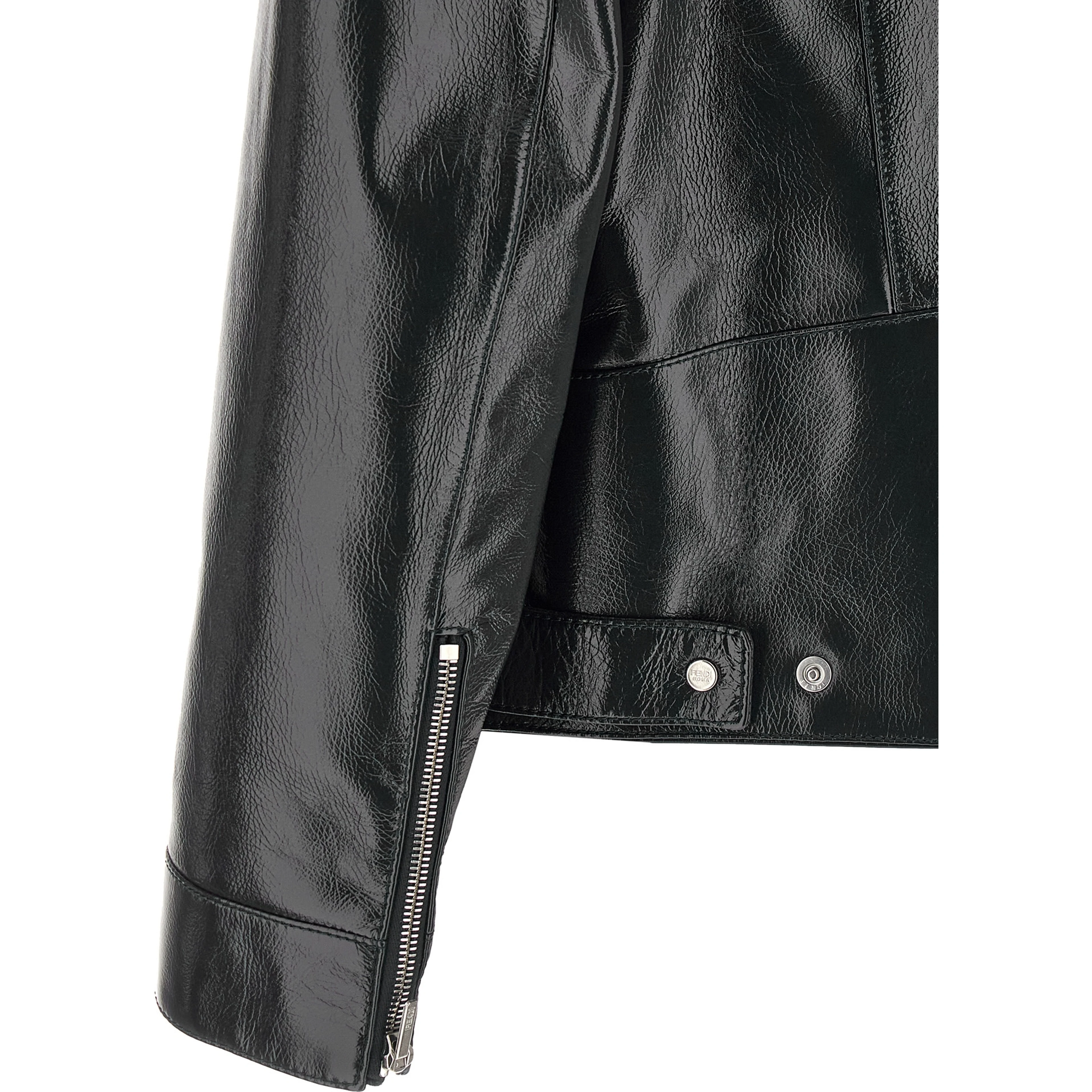 Blue Lamb Leather Leather Jacket