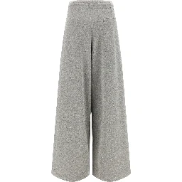 Gray Cotton Casual Pants