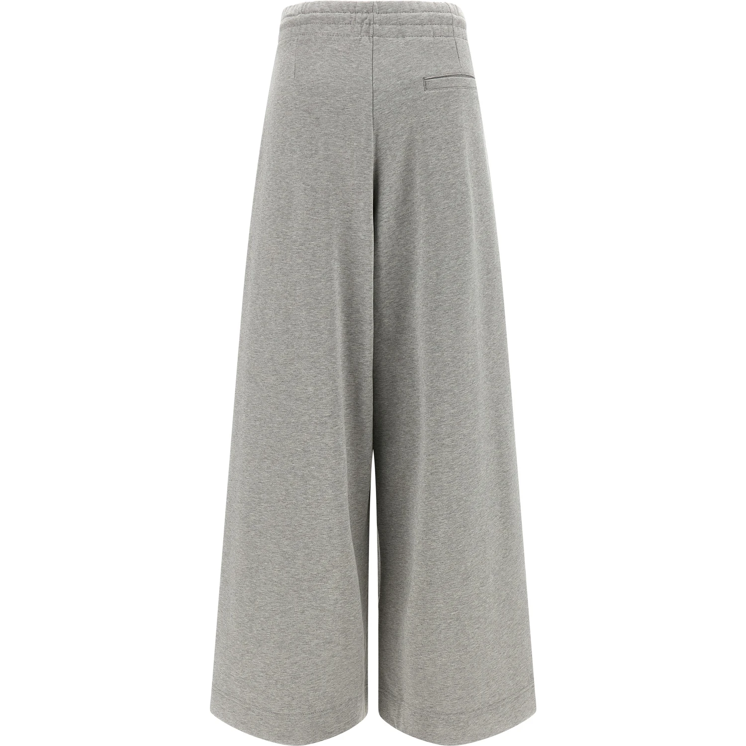 Gray Cotton Casual Pants