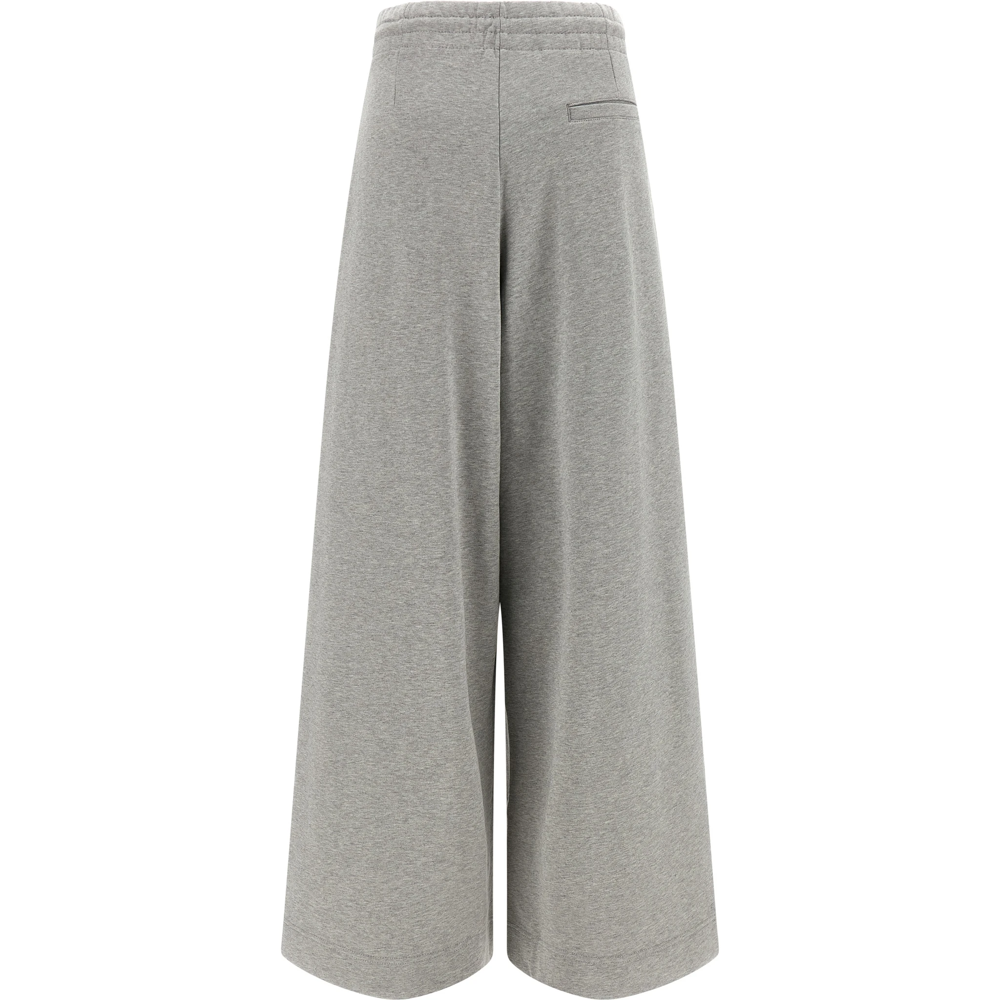 Gray Cotton Casual Pants