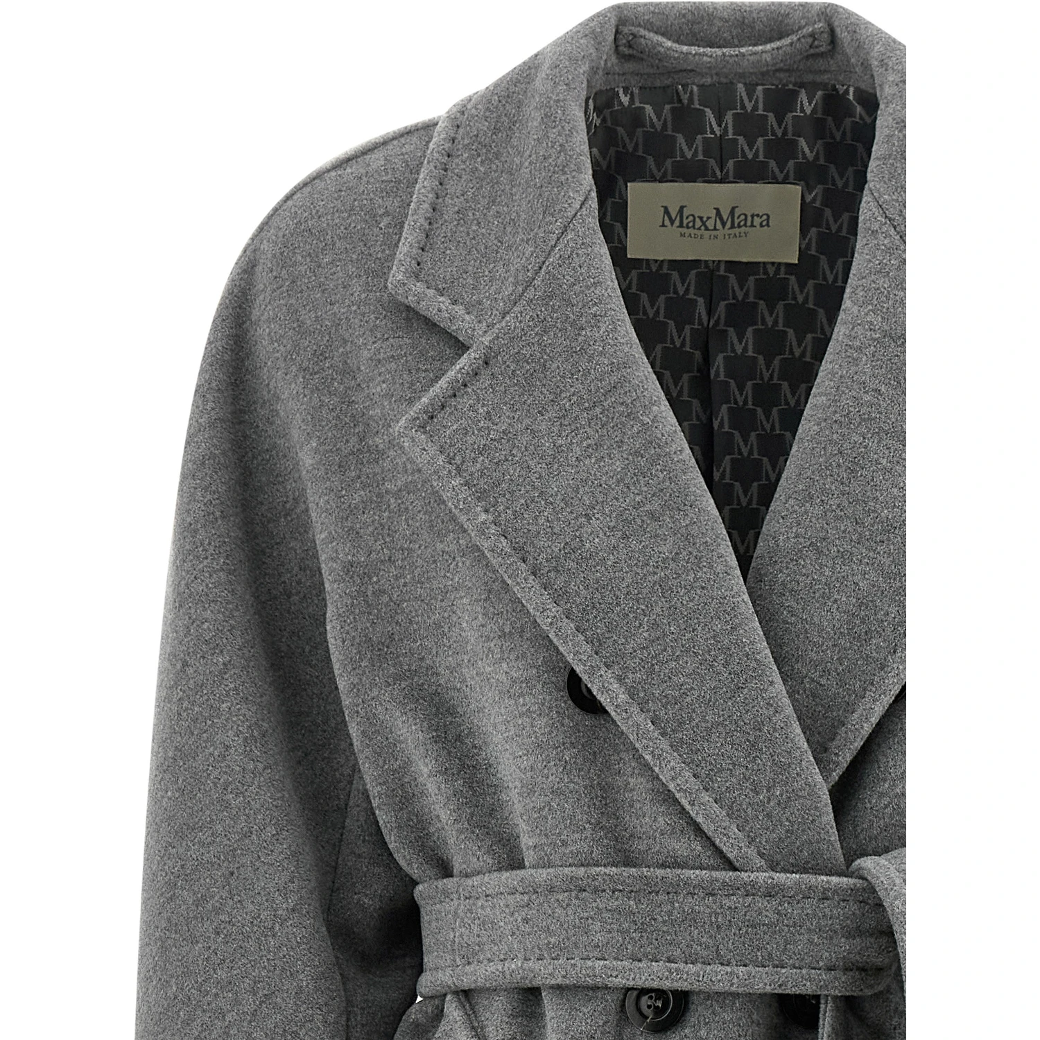 Gray Virgin Wool Coat