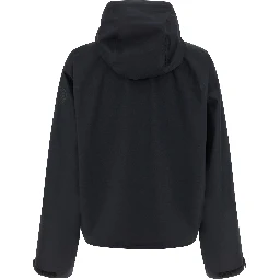Black Polyester Shell Jacket