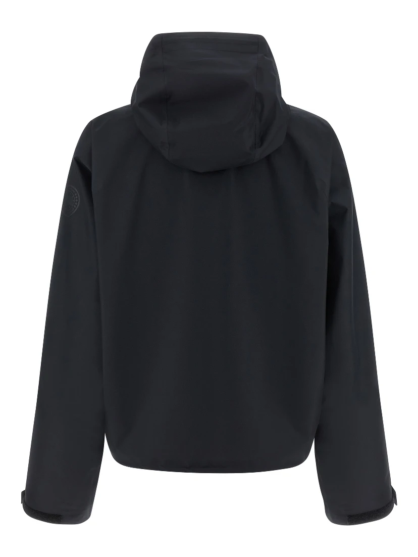 Black Polyester Shell Jacket