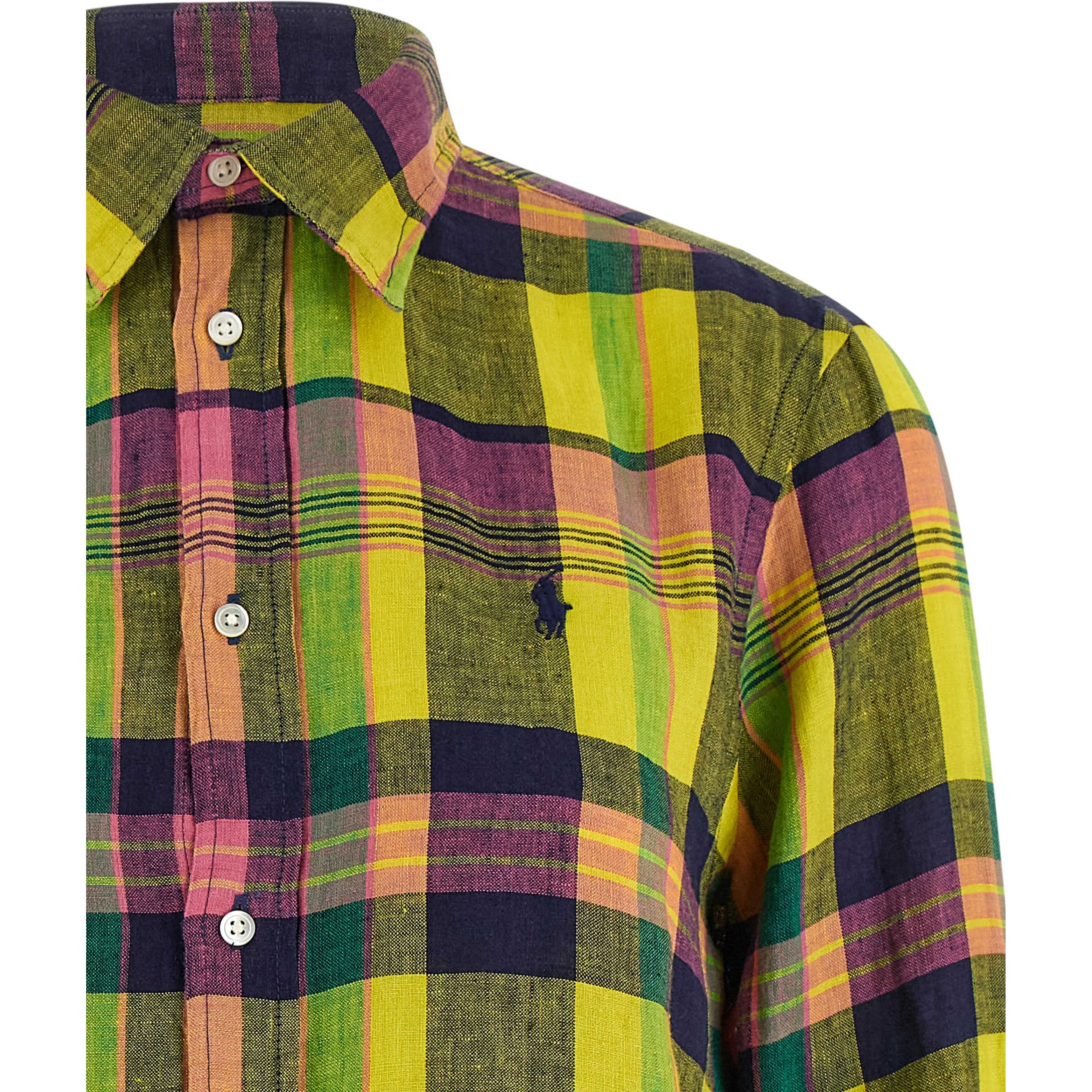 Multicolor Linen Blouse